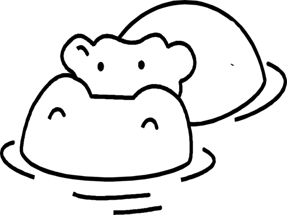 Hipopotam kolorowanki